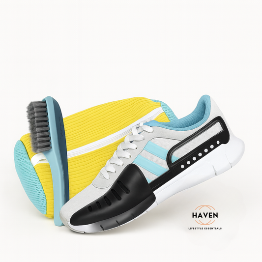 ערכת ניקוי נעליים מקצועית עם מברשת ושקית כביסה להגנה ושמירה על מראה הנעל