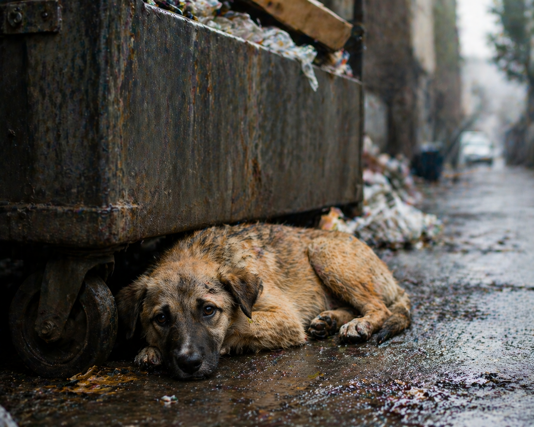 He Lay Next to the Dumpster and Stayed Silent: The Story of Abandoned Dogs