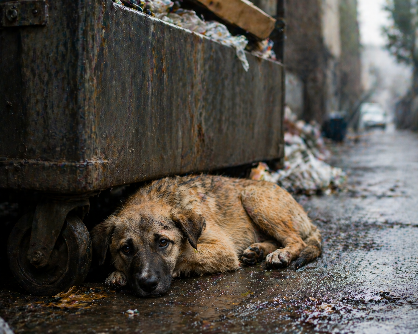 He Lay Next to the Dumpster and Stayed Silent: The Story of Abandoned Dogs