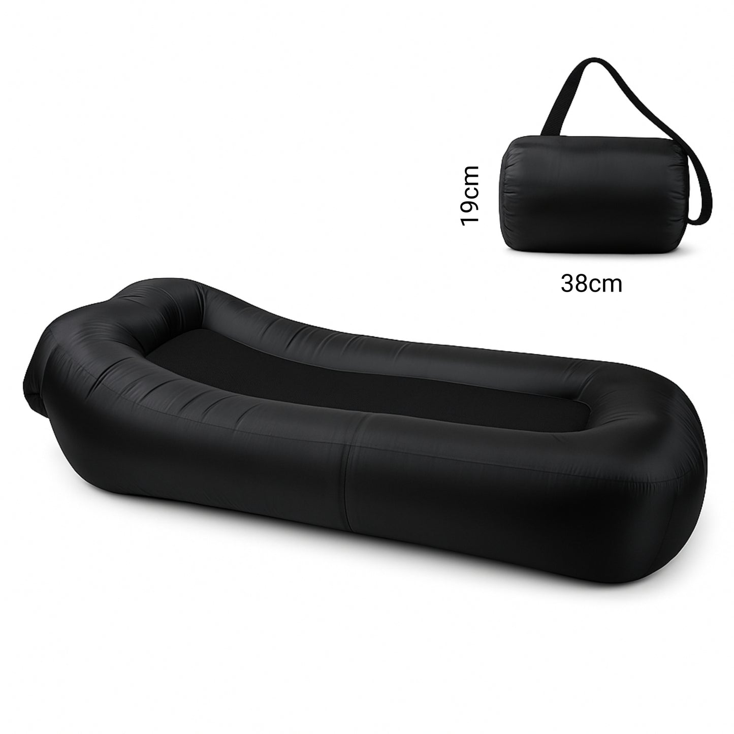 מזרן אייר לונג מתנפח ללא משאבה לשימוש בבית גינה חוף בריכה וקמפינג