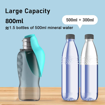 Dog Water Bottle Foldable 800Ml Pet Puppy Cats Water Container for Hiking Travel Outdoor Leakproof Dogs Drinking Bowls Supplies