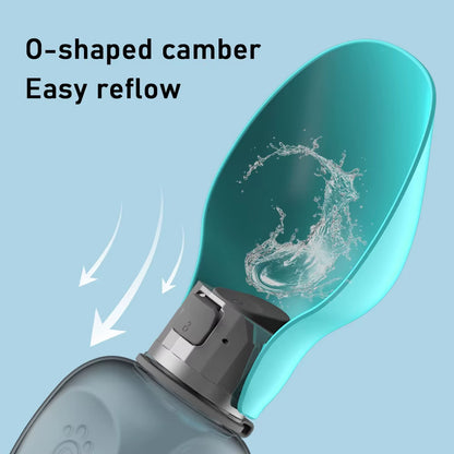 Dog Water Bottle Foldable 800Ml Pet Puppy Cats Water Container for Hiking Travel Outdoor Leakproof Dogs Drinking Bowls Supplies