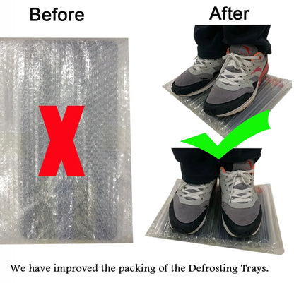 Revolutionary Fast Defrosting Tray: Thaw Your Frozen Foods Like a Pro in Minutes!