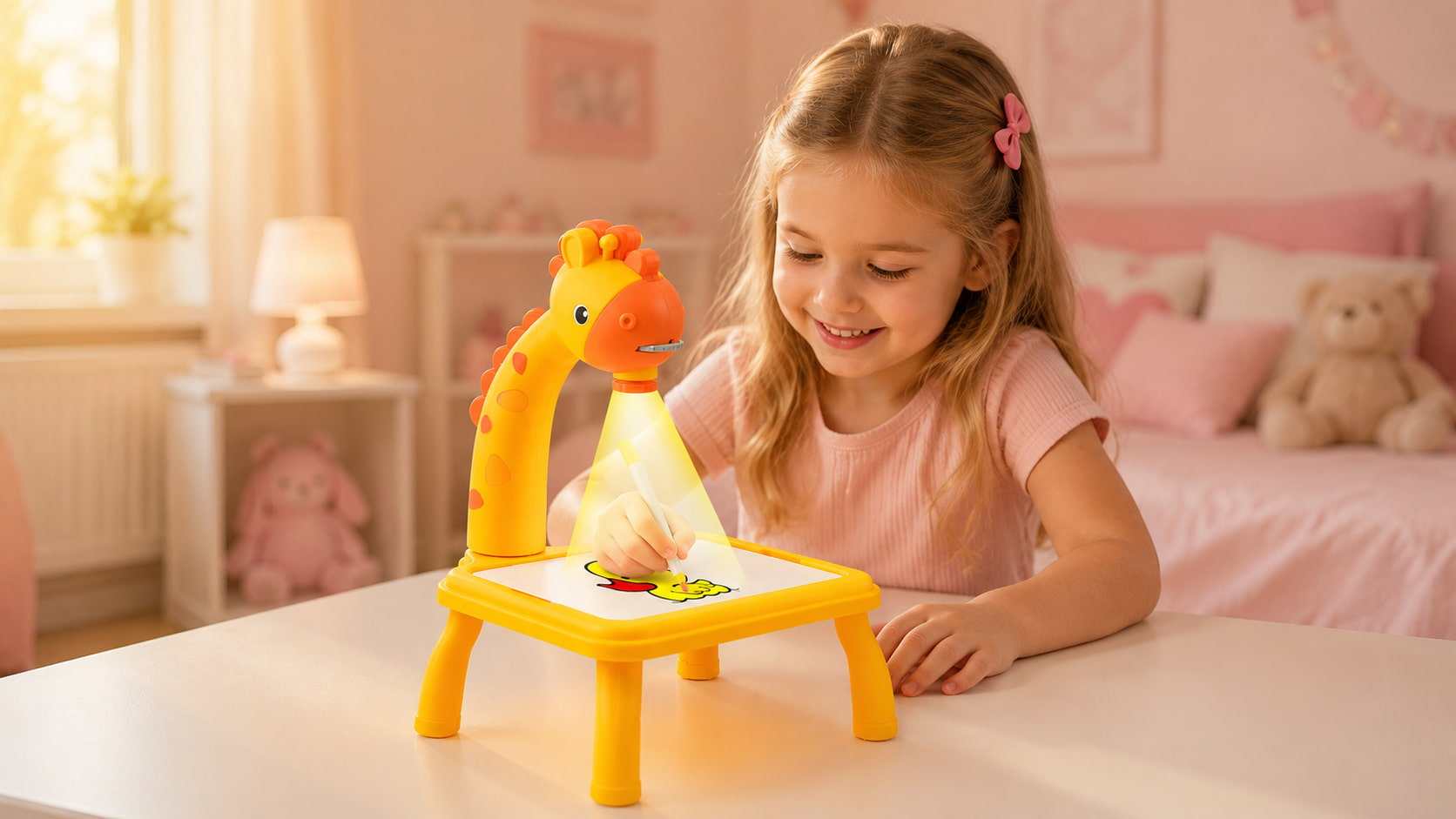 Kids LED Projector Drawing Board - lifestyle hero