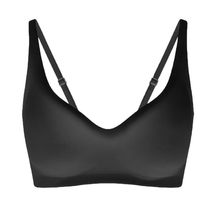 Seamless, invisible push-up bra with a V-neckline for everyday comfort