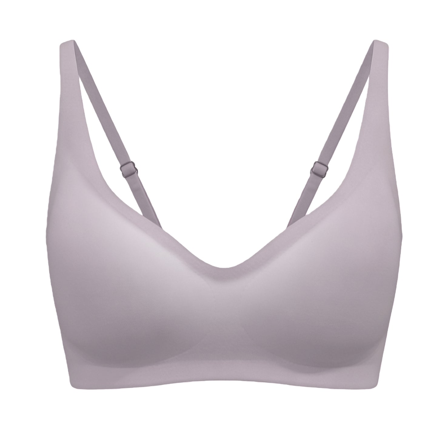 Seamless, invisible push-up bra with a V-neckline for everyday comfort
