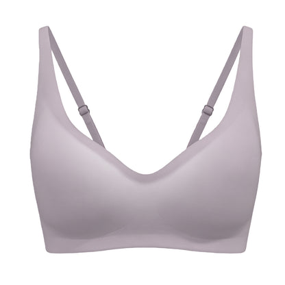 Seamless, invisible push-up bra with a V-neckline for everyday comfort