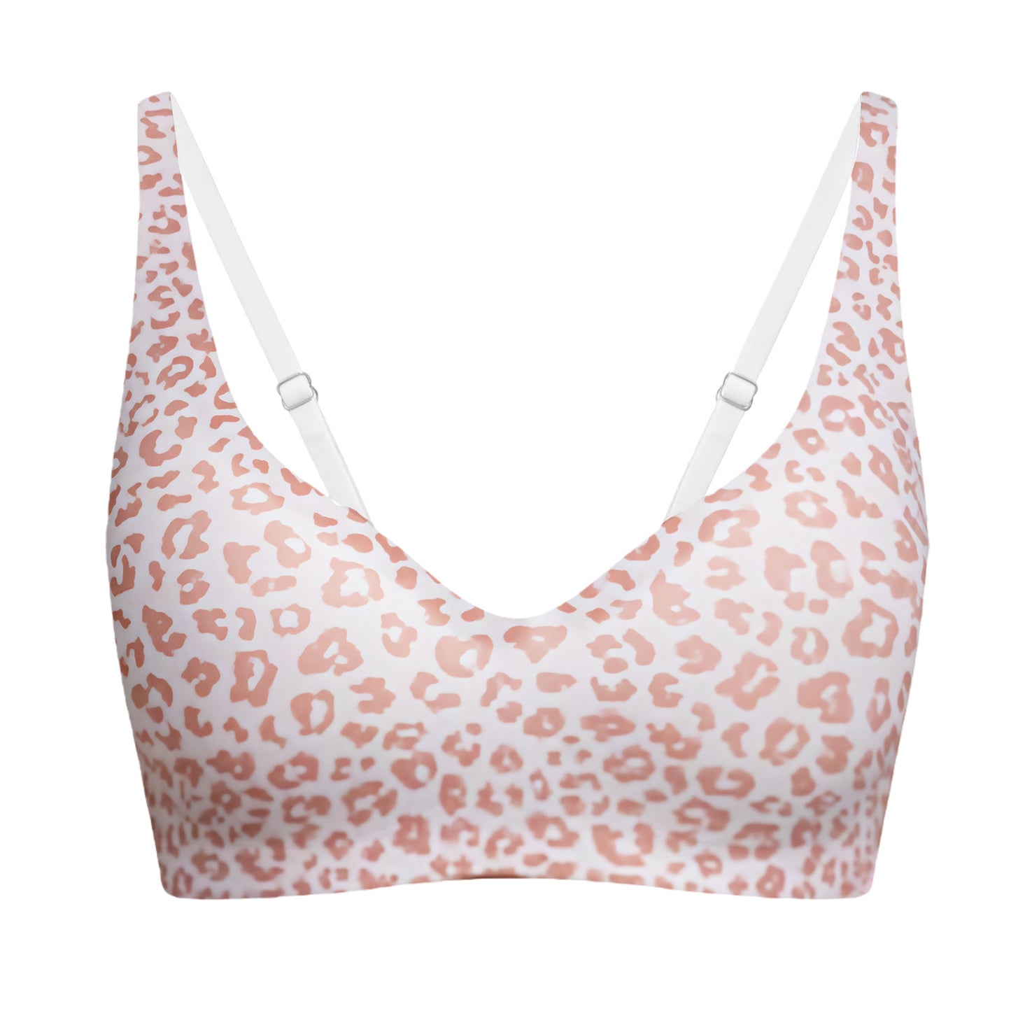 Seamless, invisible push-up bra with a V-neckline for everyday comfort