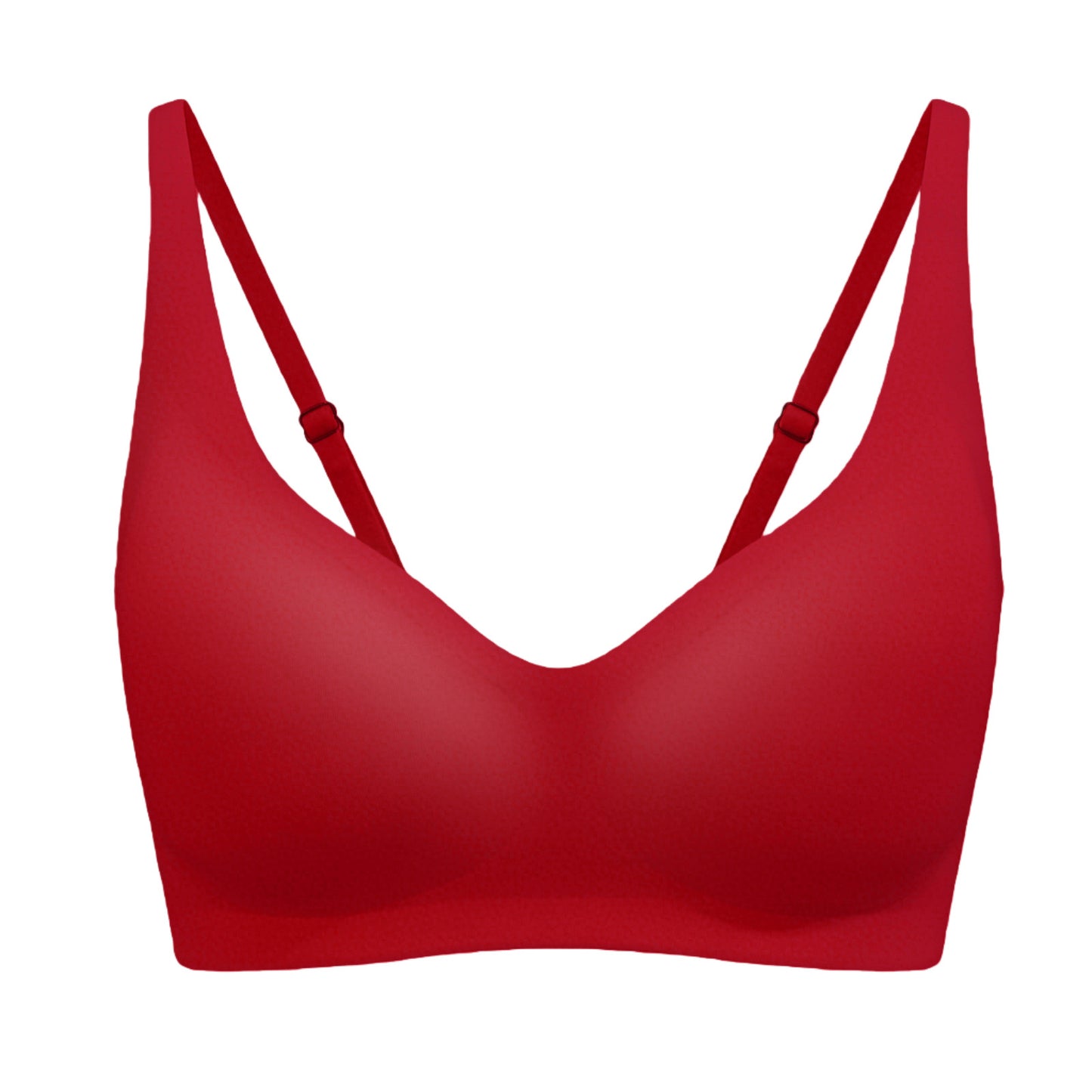 Seamless, invisible push-up bra with a V-neckline for everyday comfort