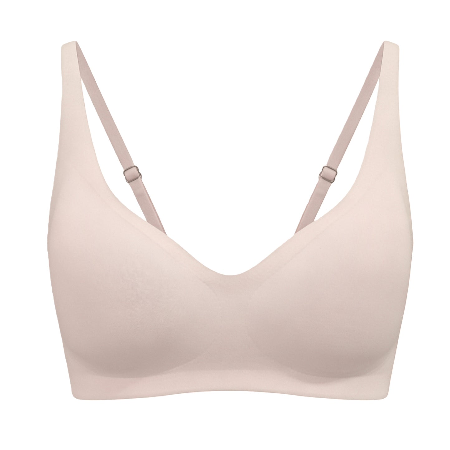 Seamless, invisible push-up bra with a V-neckline for everyday comfort