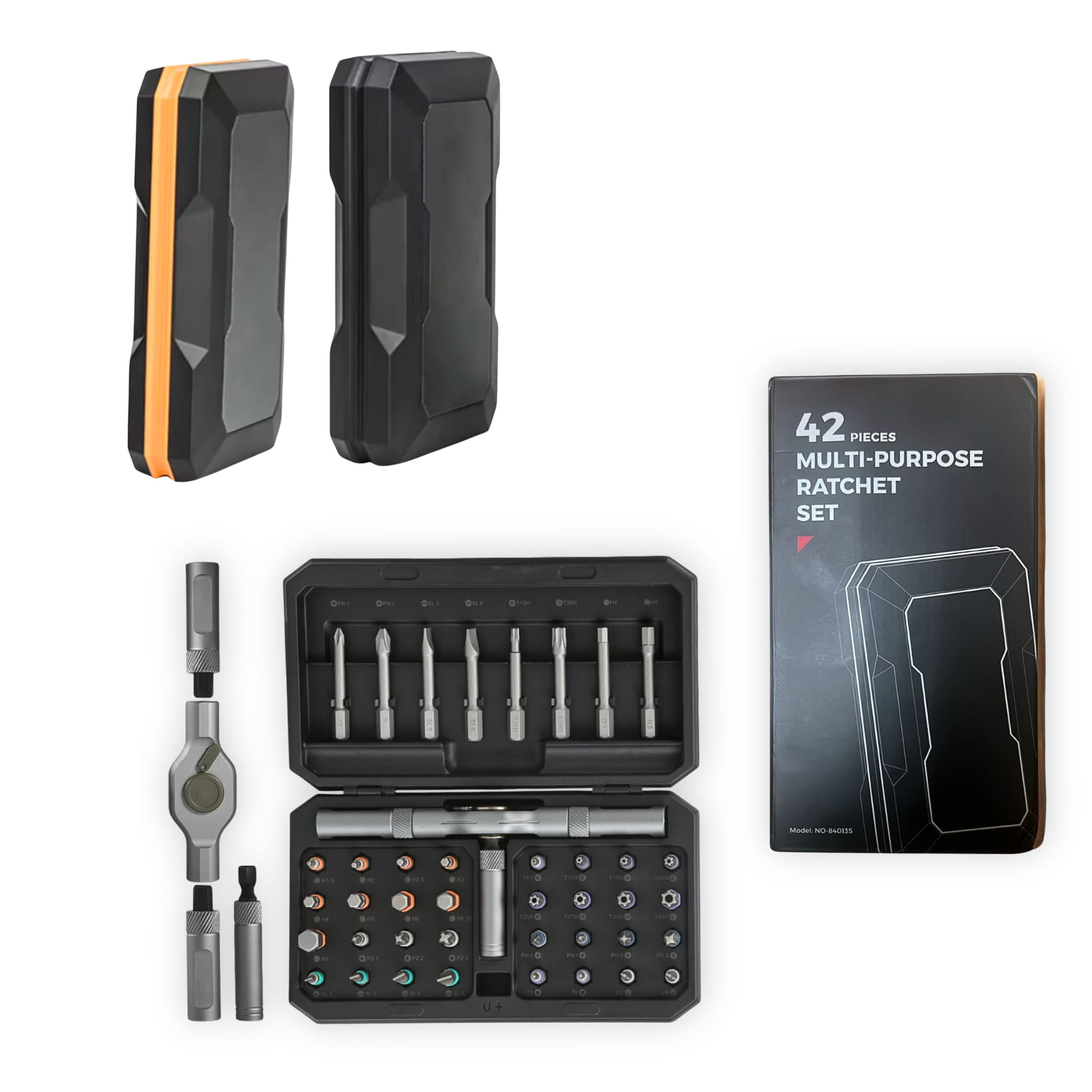 Professional 42 Piece Ratchet Screwdriver Set Magnetic Precision