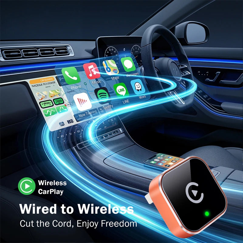 Wired to wireless CarPlay freedom