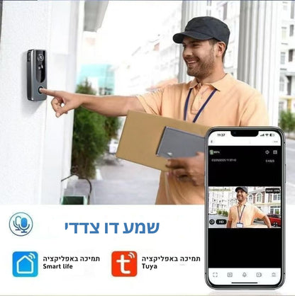 Mela SmartBell פעמון דלת חכם עם מצלמה חיישן תנועה ואפליקציית Tuya פתרון אבטחה לבית ללא חוטים