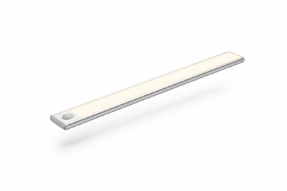 Slim smart cabinet light with motion sensor and rechargeable battery for magnetic installation
