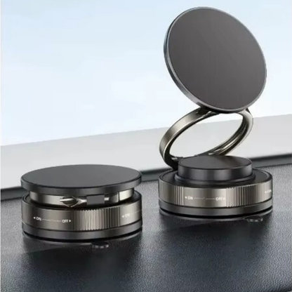 Strong magnetic car phone holder with 360 degree vacuum