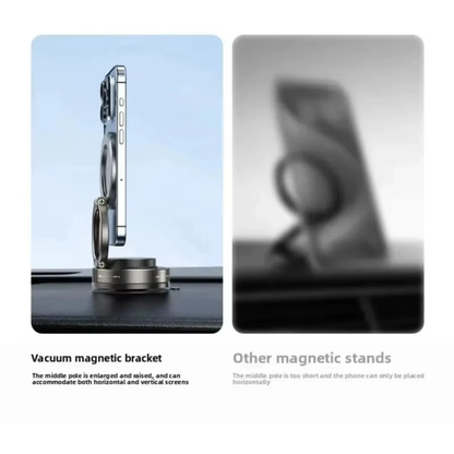 Strong magnetic car phone holder with 360 degree vacuum