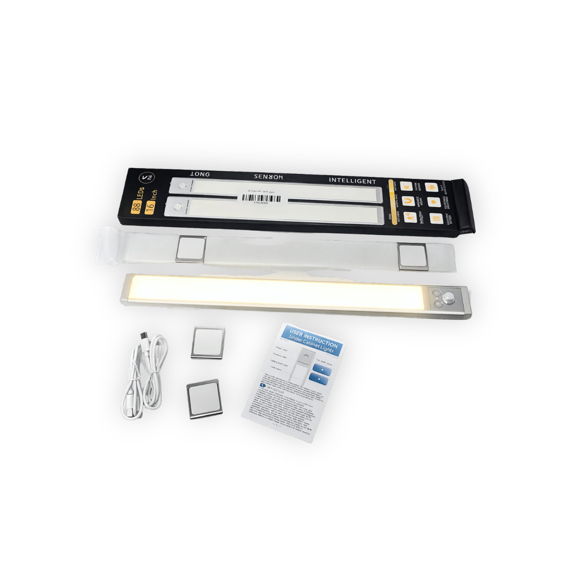 Ultra Thin Motion Sensor LED Light Rechargeable Magnetic Cabinet Light