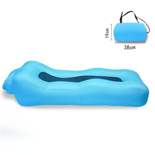 מזרן אייר לונג מתנפח ללא משאבה לשימוש בבית גינה חוף בריכה וקמפינג