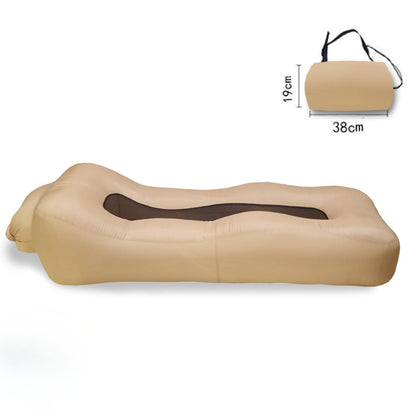 מזרן אייר לונג מתנפח ללא משאבה לשימוש בבית גינה חוף בריכה וקמפינג