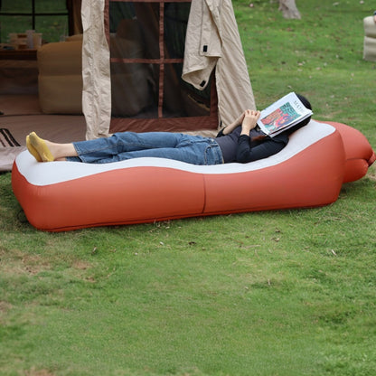 מזרן אייר לונג מתנפח ללא משאבה לשימוש בבית גינה חוף בריכה וקמפינג