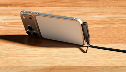 Charging cable with built-in stand and fast charging