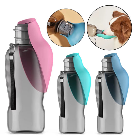 Dog Water Bottle Foldable 800Ml Pet Puppy Cats Water Container for Hiking Travel Outdoor Leakproof Dogs Drinking Bowls Supplies