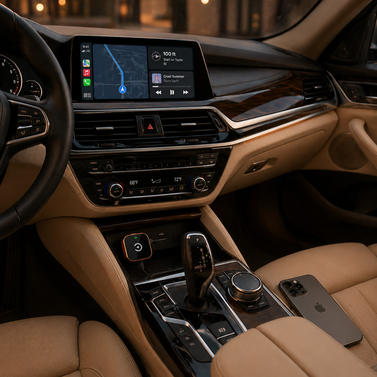 2-in-1 Wireless CarPlay & Android Auto Adapter