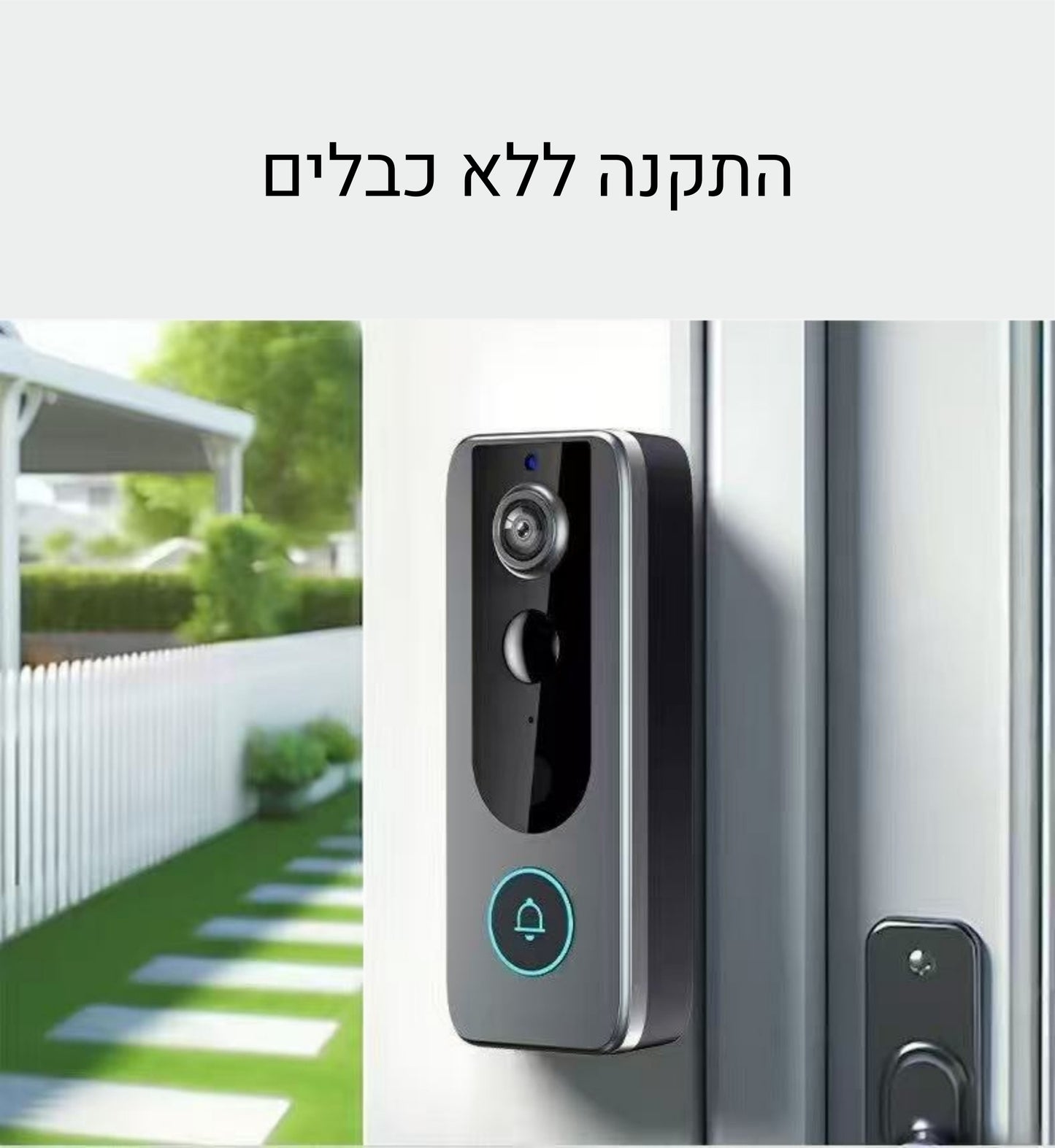 Mela SmartBell פעמון דלת חכם עם מצלמה חיישן תנועה ואפליקציית Tuya פתרון אבטחה לבית ללא חוטים