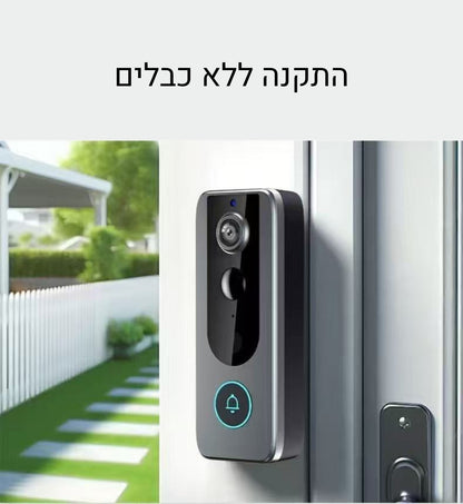 Mela SmartBell פעמון דלת חכם עם מצלמה חיישן תנועה ואפליקציית Tuya פתרון אבטחה לבית ללא חוטים