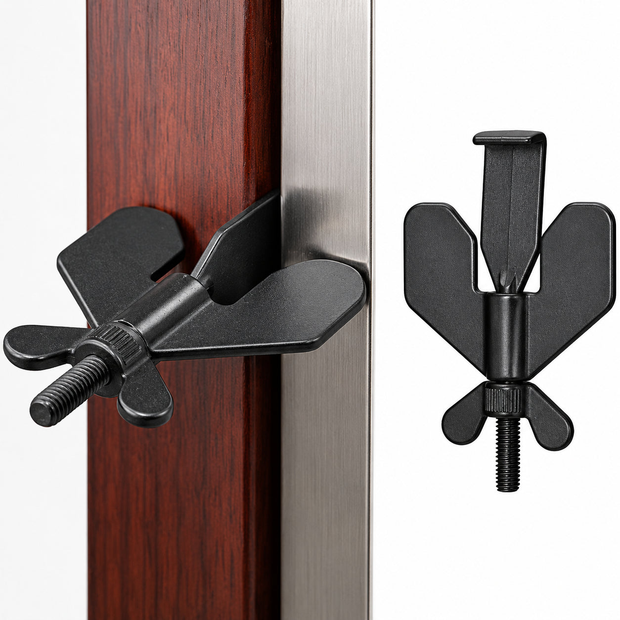 Portable Travel Door Lock installed on door