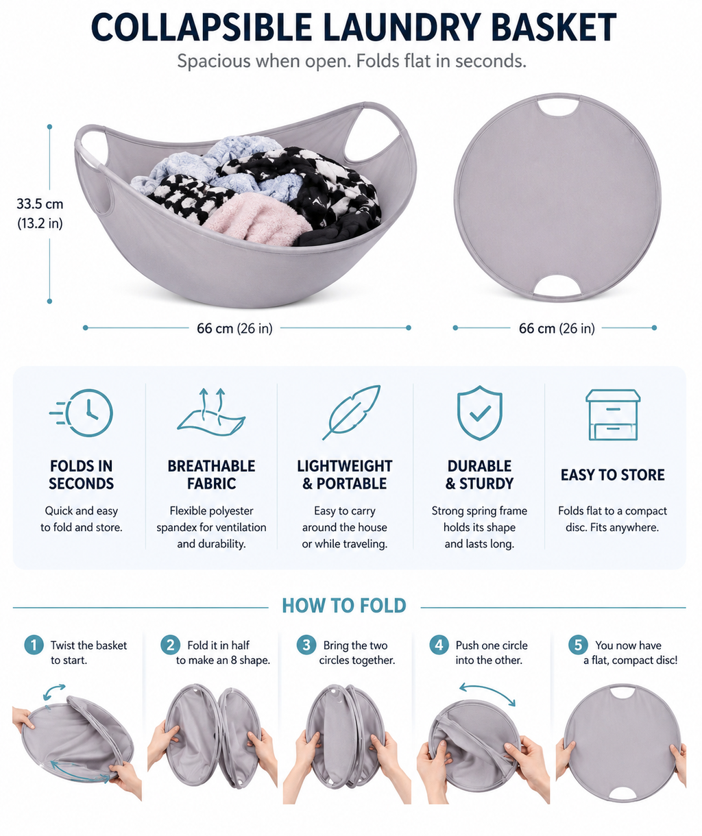 Pop-Up Laundry Basket