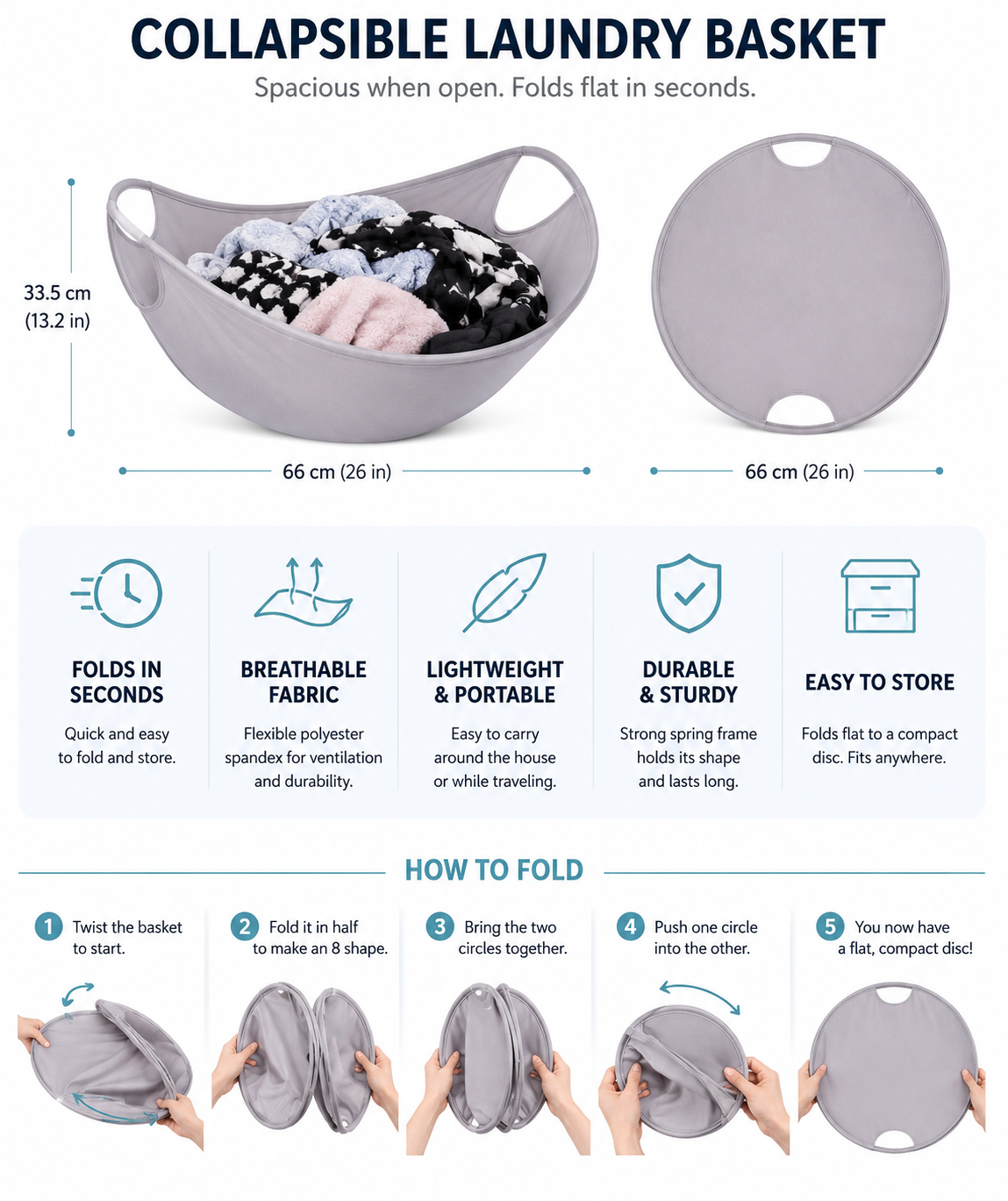 Pop-Up Laundry Basket