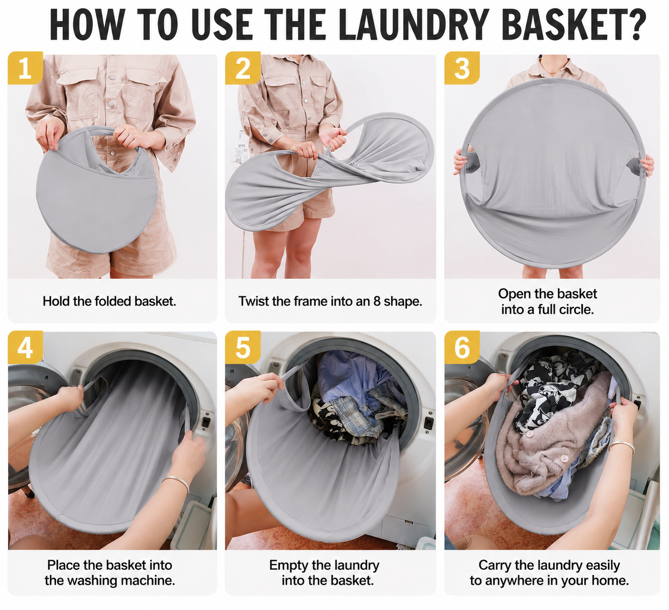 Pop-Up Laundry Basket