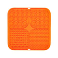 Silicone Dog Lick Mat - Orange