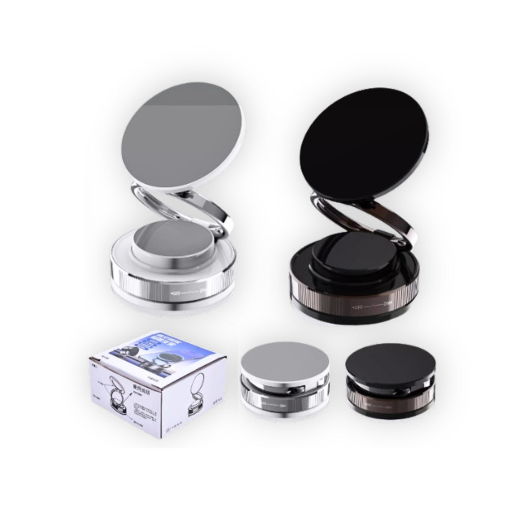 360 degree rotating magnetic phone mount attached to car dashboard