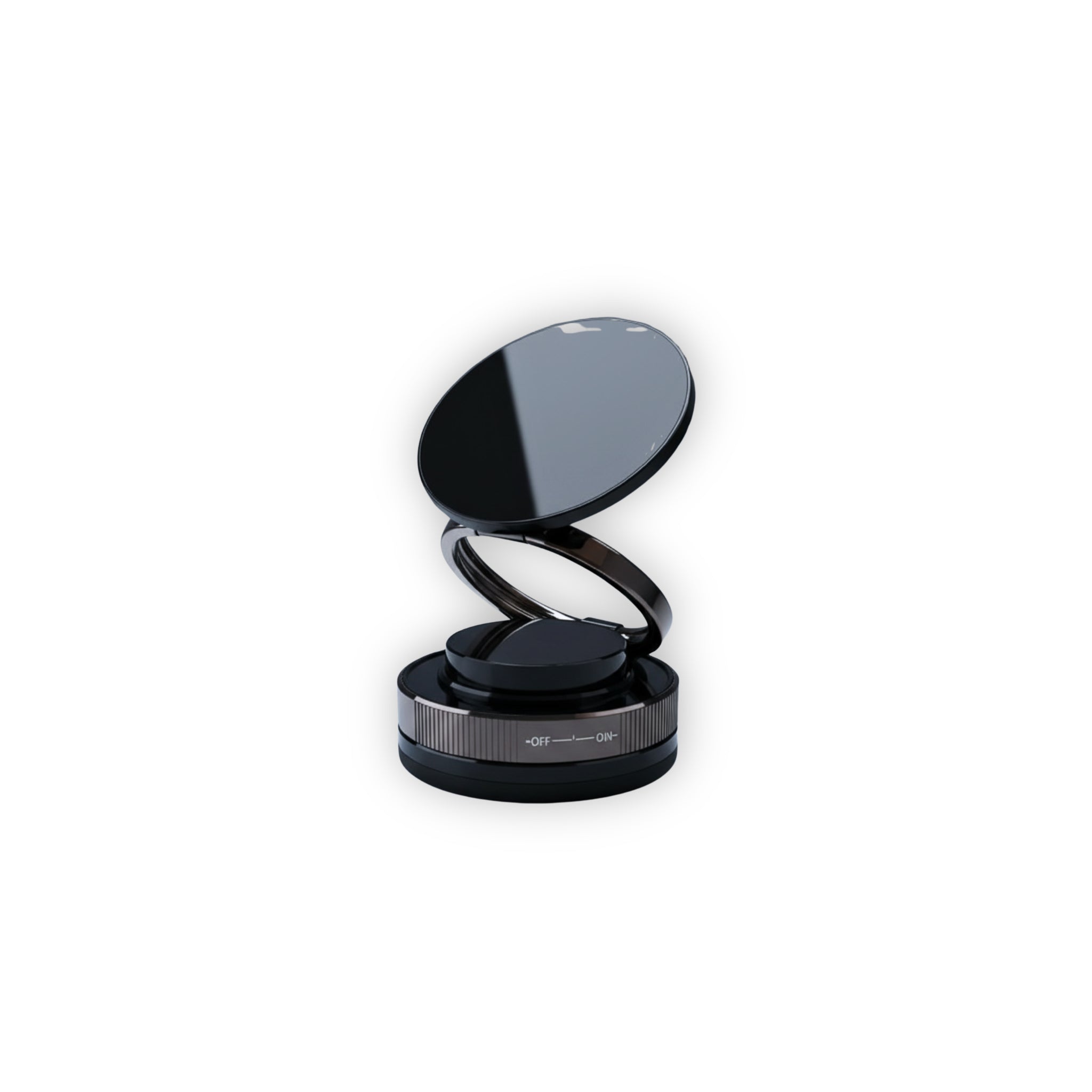 Magnetic car phone holder with vacuum suction mount on windshield