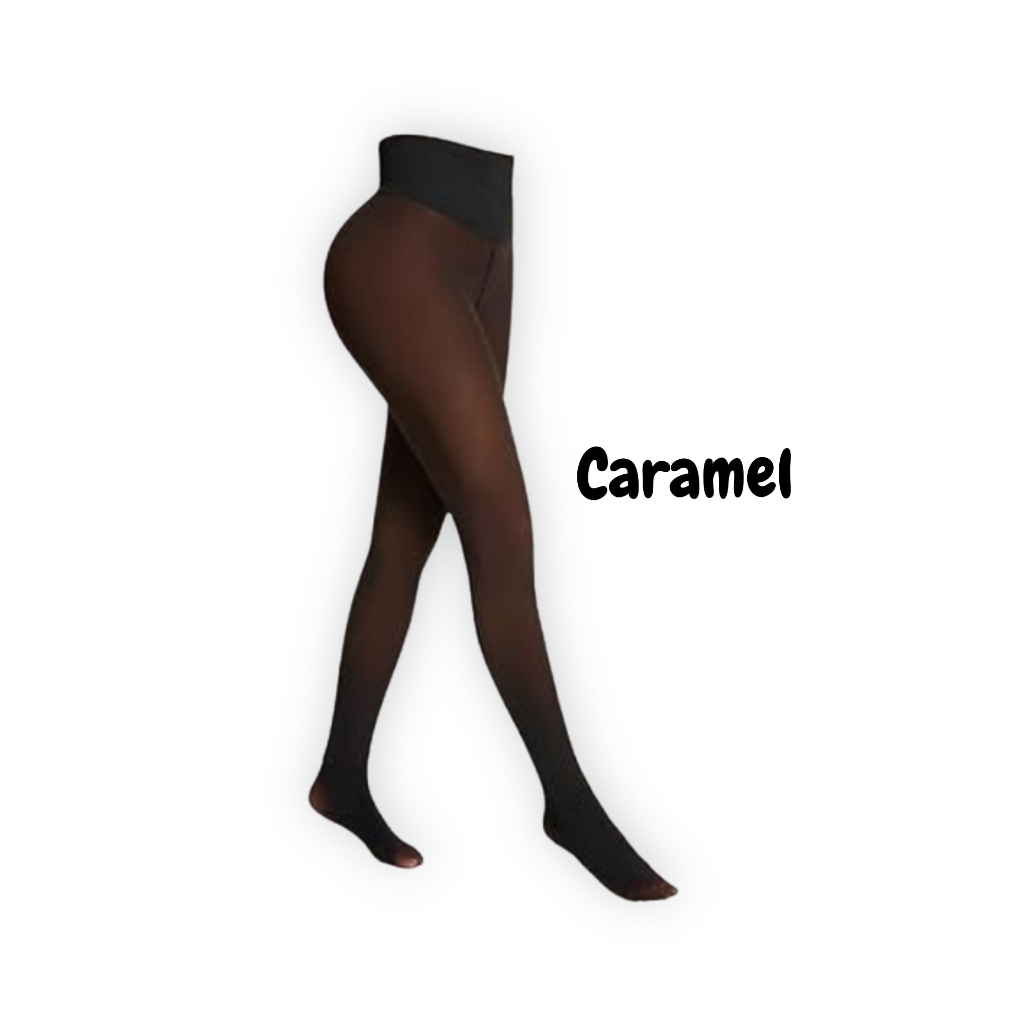 Thermal Fleece Lined Sheer Tights High Waist Winter Shaping Pantyhose