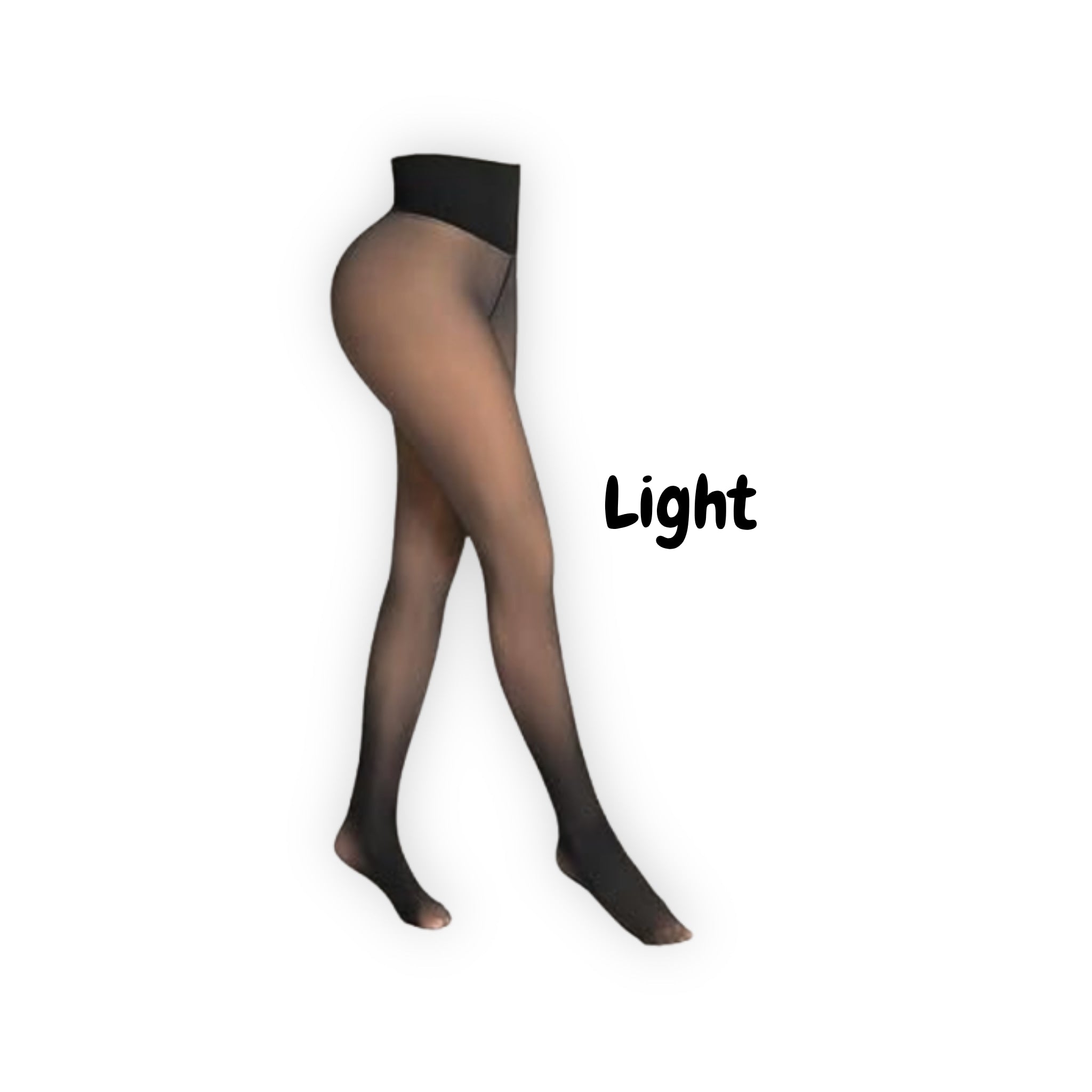 Thermal Fleece Lined Sheer Tights High Waist Winter Shaping Pantyhose