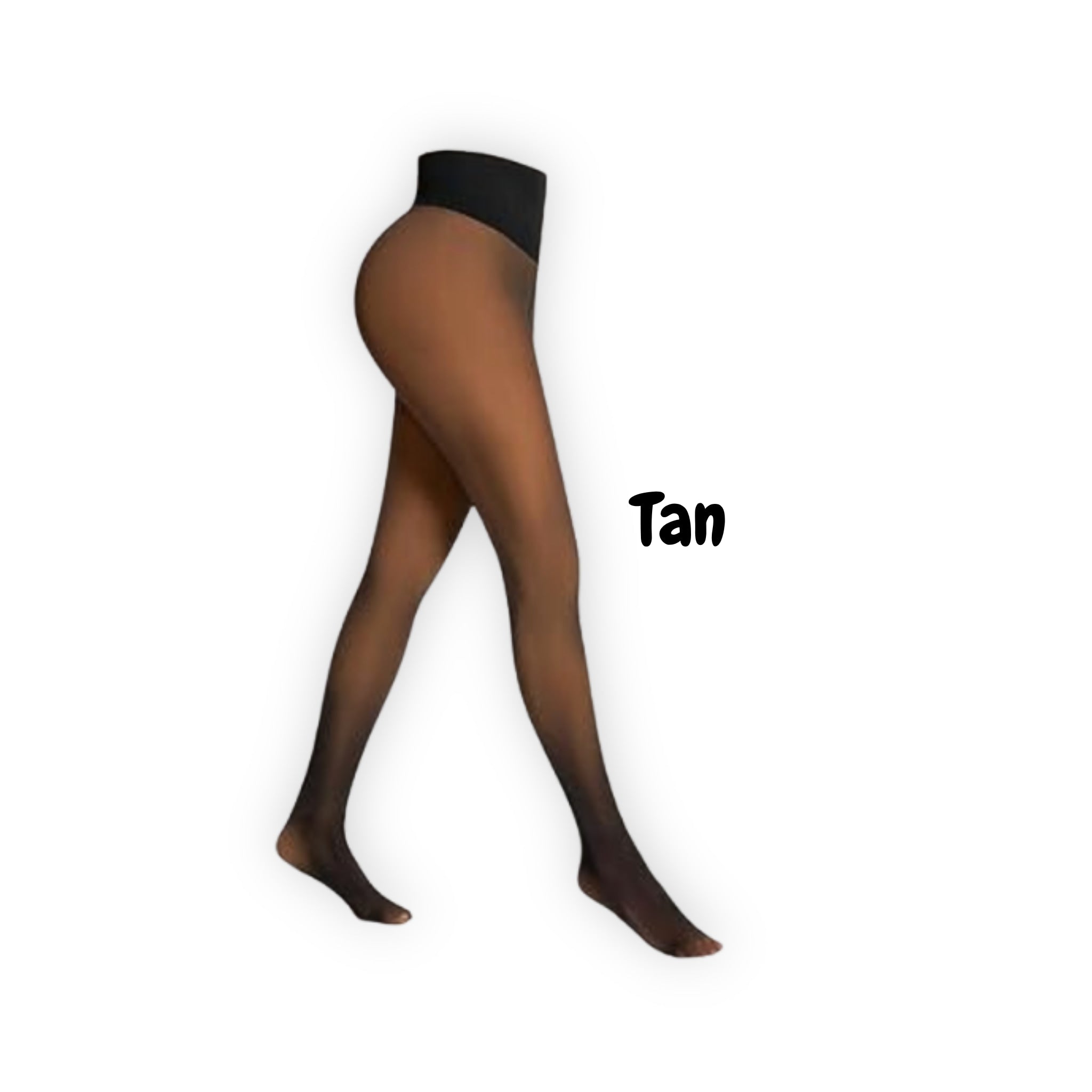 Thermal Fleece Lined Sheer Tights High Waist Winter Shaping Pantyhose